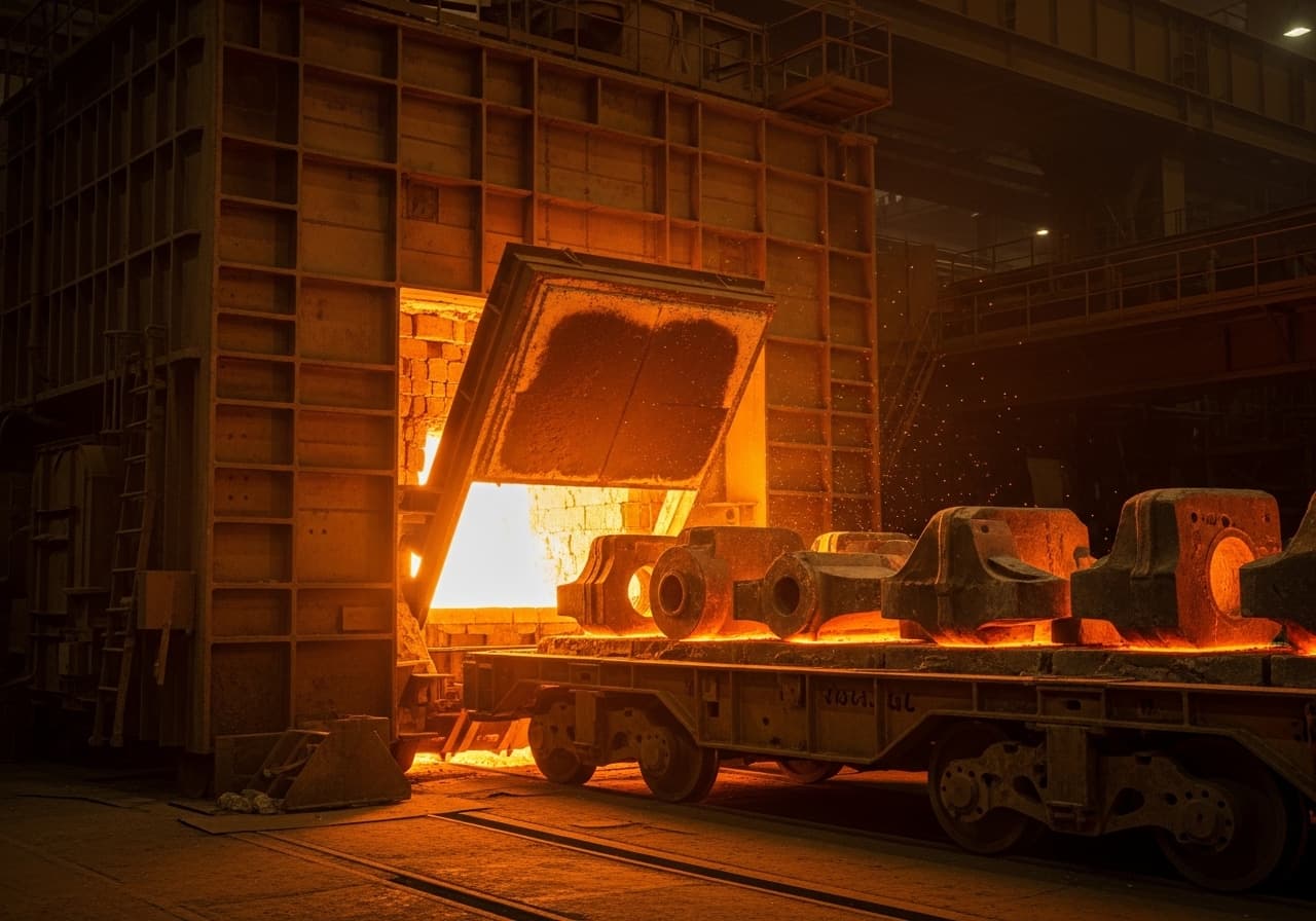 Bogie hearth furnace