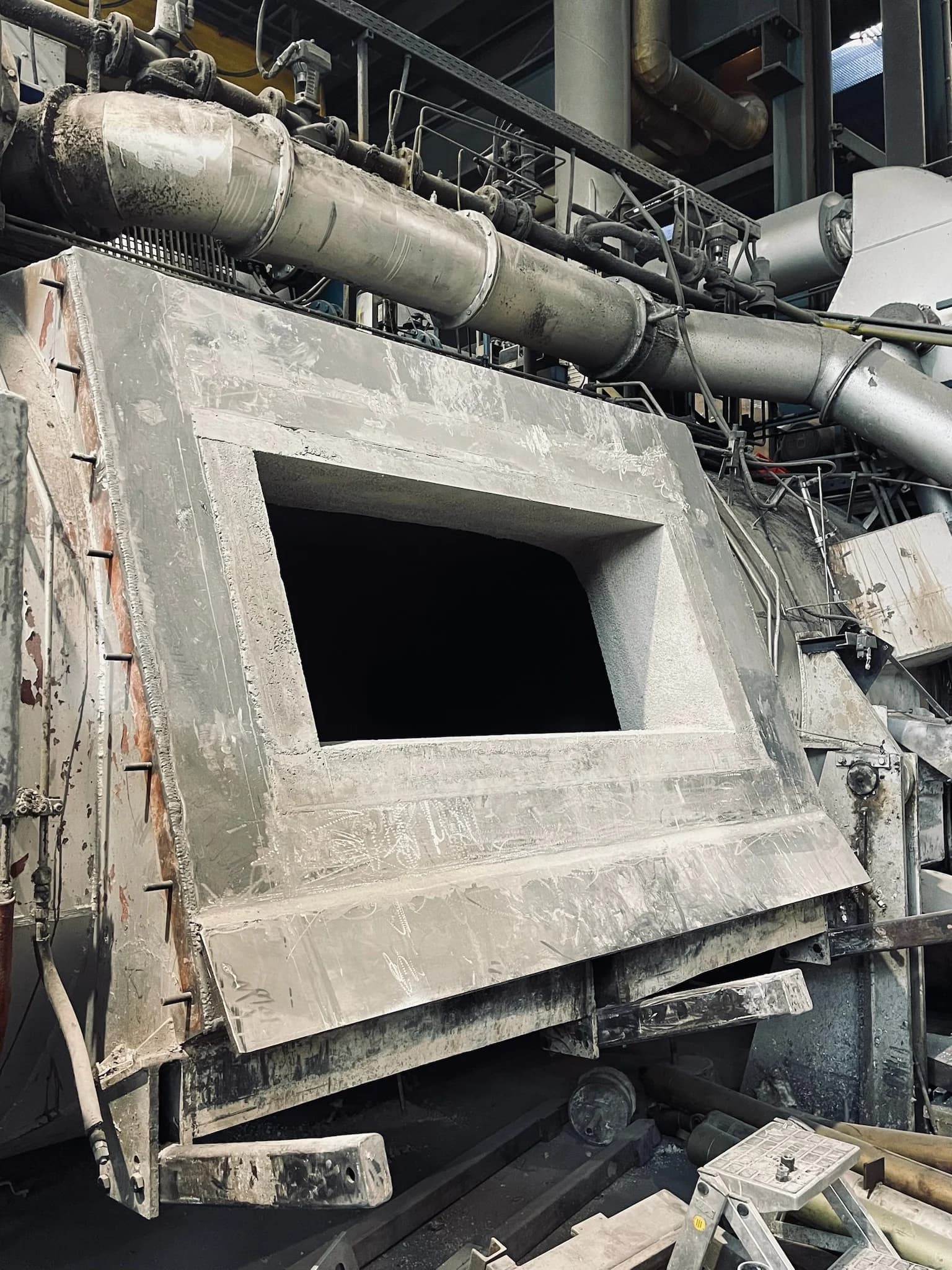 Furnace after a completed emergency repair